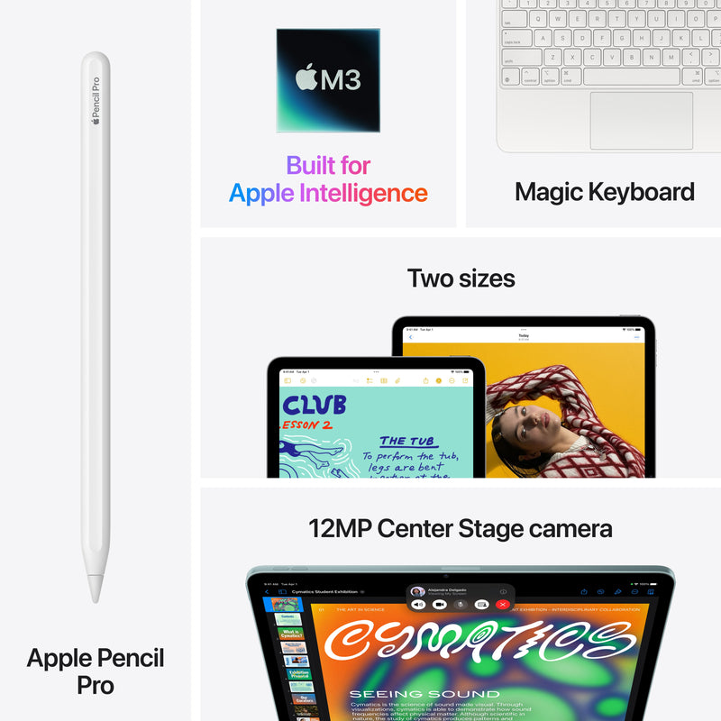 iPad Air de 11 polegadas Wi-Fi 128 GB - Azul (M3)